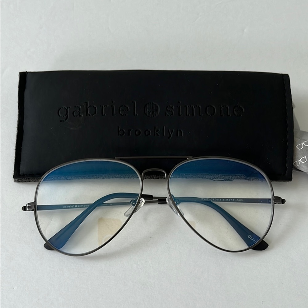 🥳 $10 Gabriel + Simone Brooklyn Aviator Blue light glasses